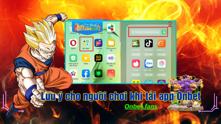 Những lưu ý khi tải xuống ứng dụng Onbet casino